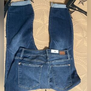 Judy Blue Addison Classic Cuffed Boyfriend Jeans- PLUS